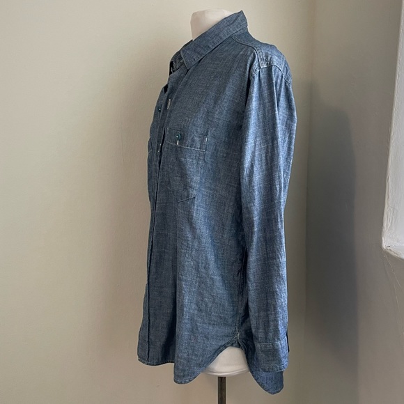 Journal Standard Chambray Denim Button up Shirt- "One Size" Japanese Size - Picture 2 of 10